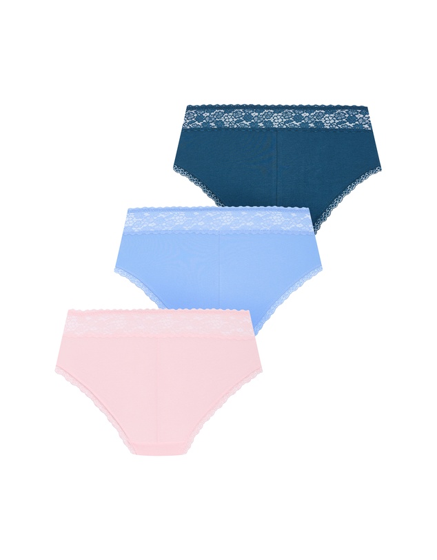 City Chic - Iris 3 Pack Cotton Cheeky Panty