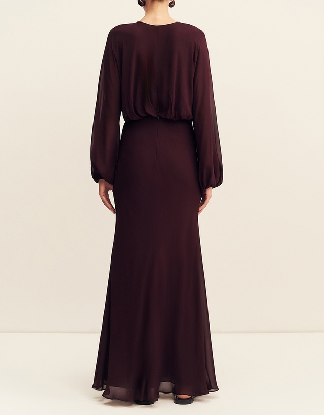 Shona Joy - Amina Low Plunged Maxi Dress