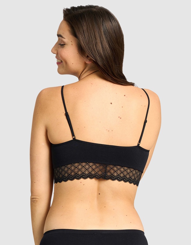 Billet Doux - Zen Dentelle Longline Wirefree Bralette with Lace