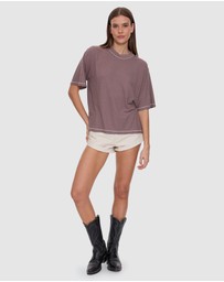 Thrills - Remi Rolled Low Rise Baggy Shorts