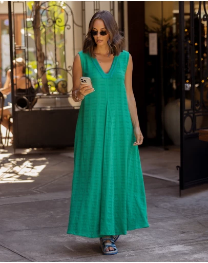 ALEXANDRA - Lyla Dress Emerald
