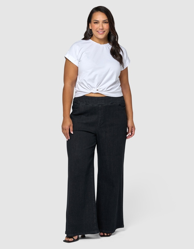 Indigo Tonic - Luxe Wide Leg Comfort Waist Jean