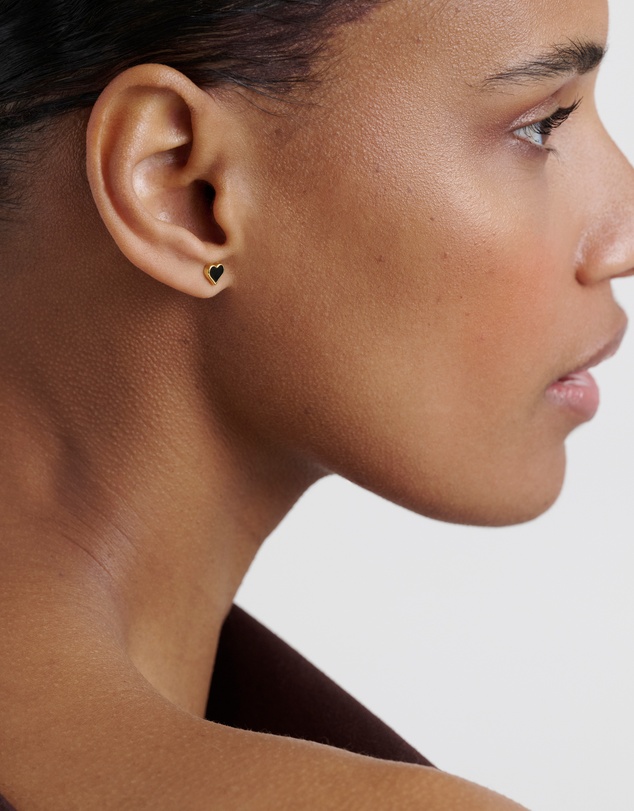 Ted Baker - HAILEY: Enamel Heart Stud Earrings