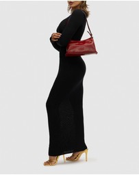 Florence - The Laura Red Leather Shoulder Bag