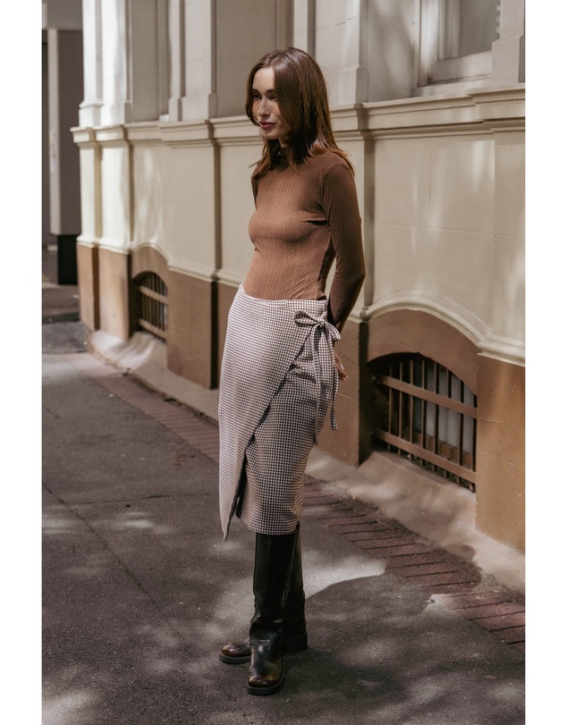 Petal & Pup - Aquila Pointelle Knit Top - Chocolate