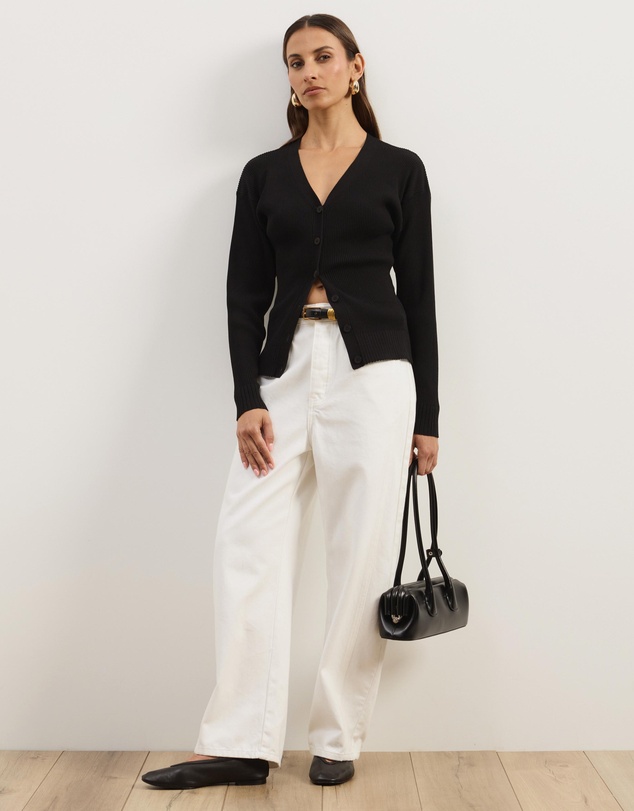 Atmos&Here - Nyla Button Front Knit Cardigan