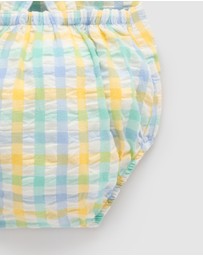 Purebaby - Check Overall -Kids-Babies
