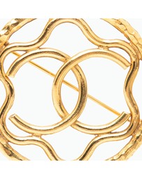 Pre-Loved by Azura Reborn - Pre-Loved CC Gold Plated Round Brooch