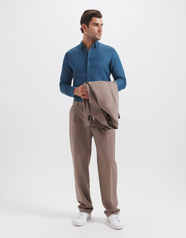SABA - Reeves Long Sleeve Classic Linen Cotton Shirt