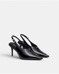 rag & bone - Mercer Leather Slingback Heels