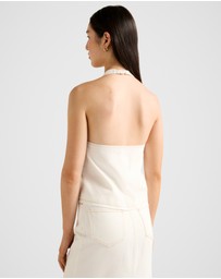 Forever New - Frankie Denim Halter Neck Top