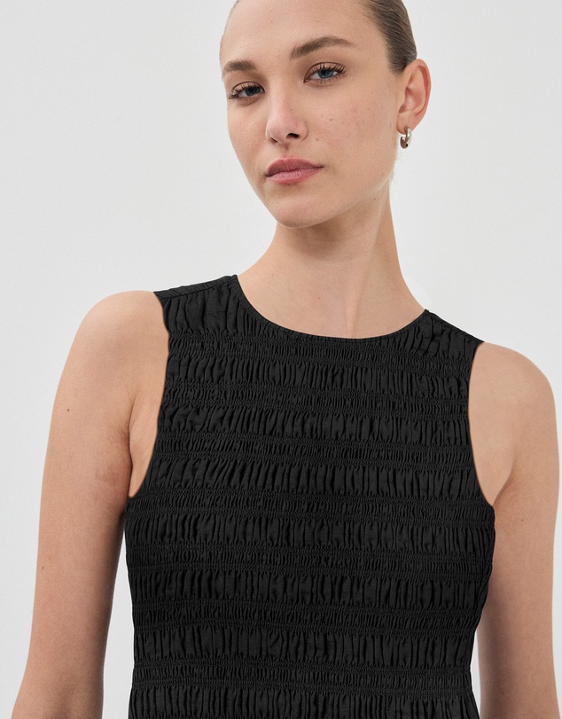 FRIEND of AUDREY - Lily Shirred Mini Dress