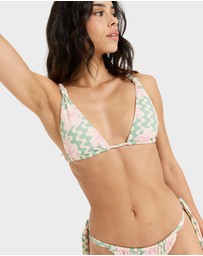Roxy - Womens Hibiscus Daze Elongated Tri Bikini Top