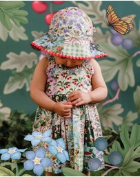 Fleur Harris - ‘Enchanted Garden’ Summer Baby Hat in Patchwork