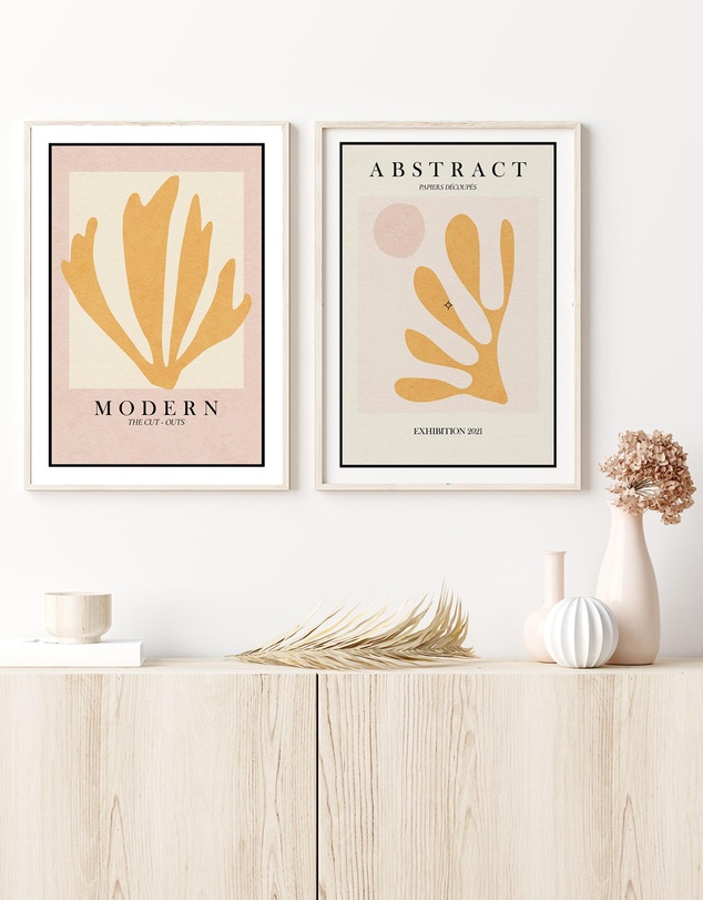 Olive et Oriel - Papiers Decoupes III Art Print