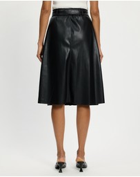 Mossée - Lily A Line Leather Skirt