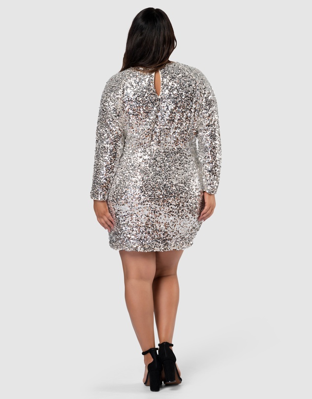 Pink Dusk by Curve Project - Jiggle Jiggle Sequin Dress