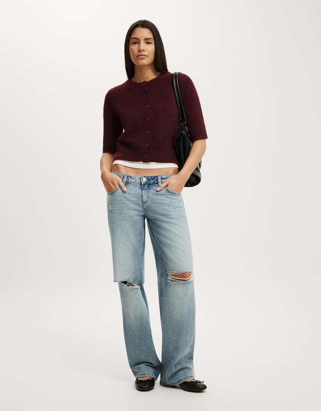 Cotton On - Short Sleeve Fluffy Cardi