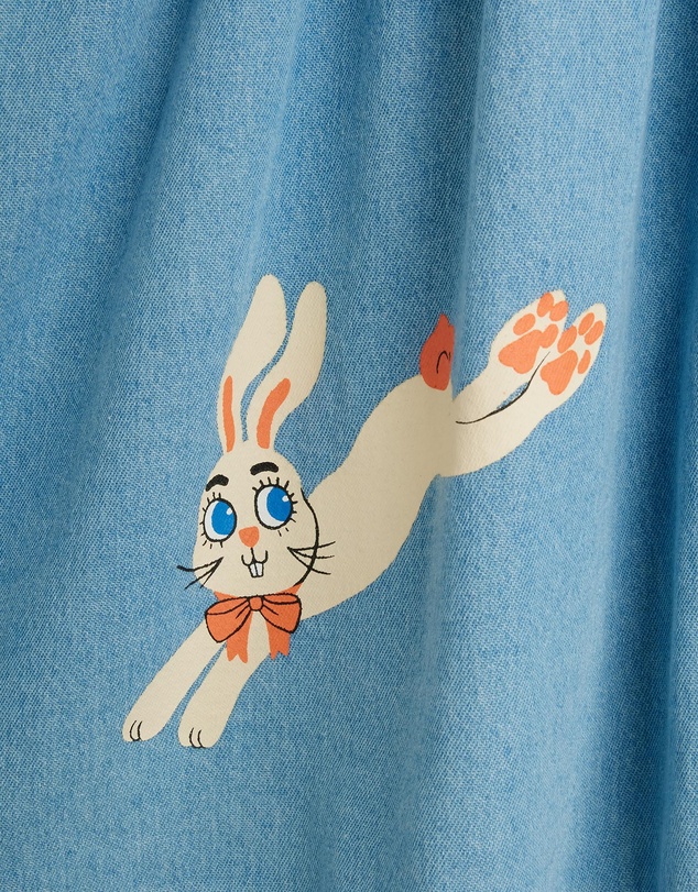 Mini Rodini - LW Denim Rabbit SP Woven Dress - Babies-Teens