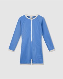 Zulu & Zephyr Mini - Mini Stripe Rib Surf Suit - Kids
