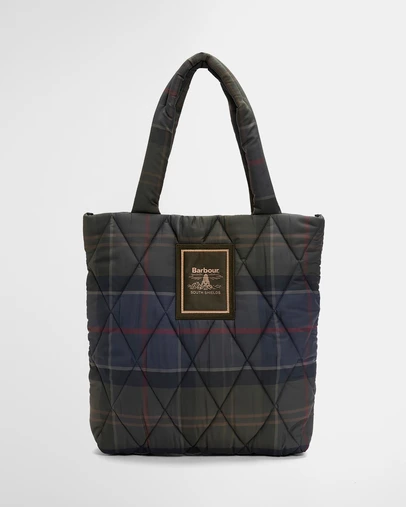 Barbour - Tartan Arlene Quilted Tote Bag