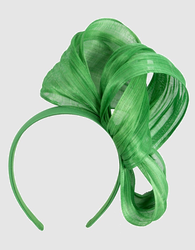 Fillies Collection - Bespoke Green Bow Racing Fascinator