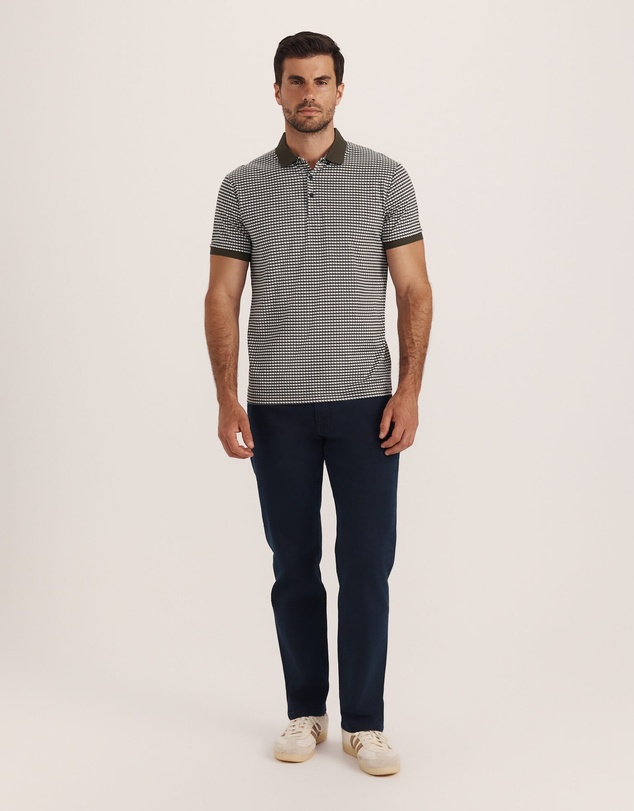 SABA - Bale Geo Print Cotton Polo