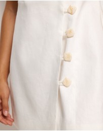 AERE - Sian Linen Mini Dress