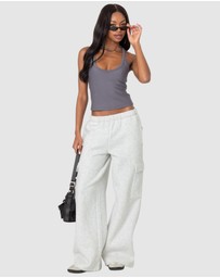 EDIKTED - Racer Back Halter Top