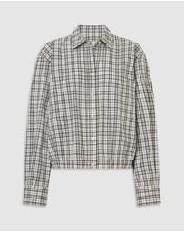 Oroton - Check Bomber Shirt