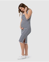 Ripe Maternity - Lee Button Down Rib Dress