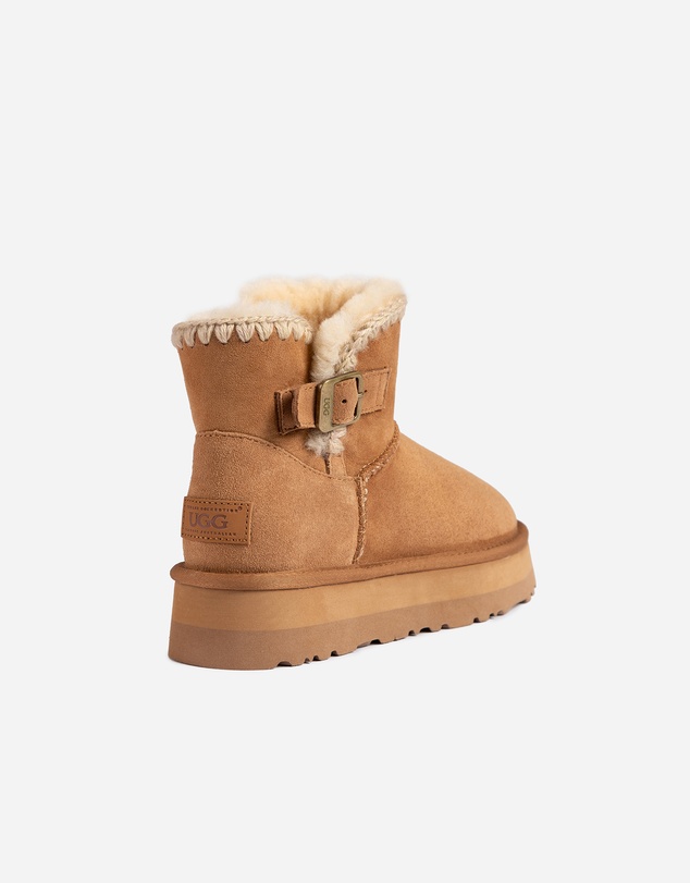 Ozwear Connection Uggs - Ugg Eskimo Buckled Platform Mini Boots