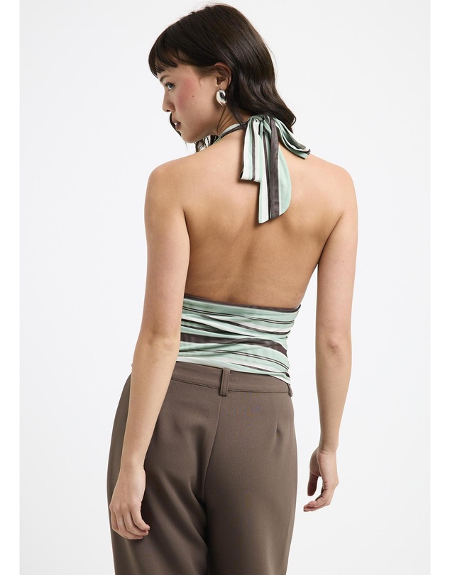 Alice In The Eve - Ava Slinky Plunge Top