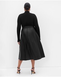 City Chic - Lola Mixed Media A Line Dress