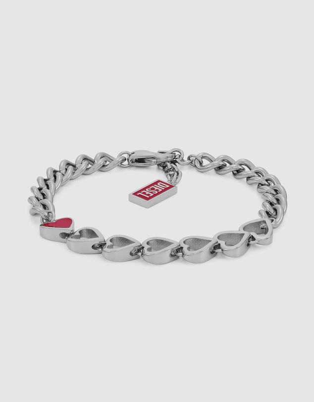 Diesel - D Logo Silver Bracelet