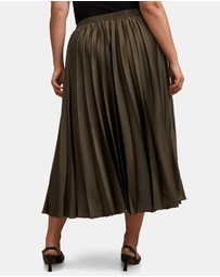 Forever New Curve - Delphine Curve Pleated Midaxi Skirt