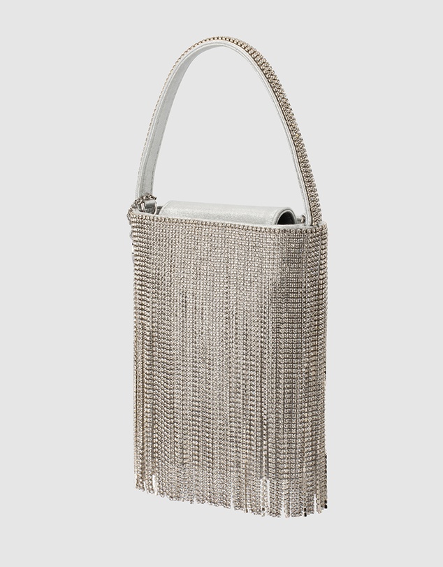 Olga Berg - Billie Crystal Fringe Bag