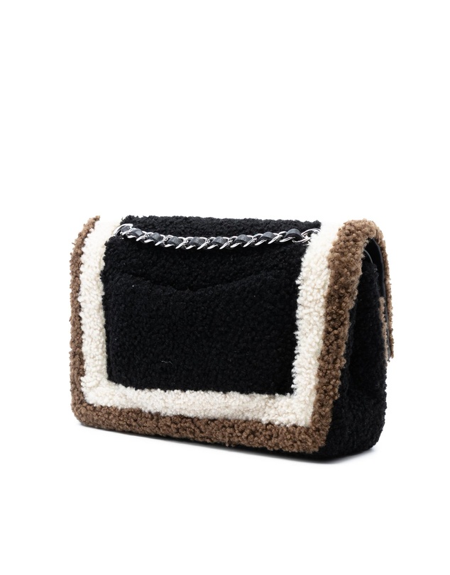 Pre-Loved by Azura Reborn - Pre-Loved Medium Classic Tricolor Shearling Double Flap
