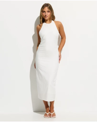 Dazie - Jessie Twist Back Cotton Midi Dress