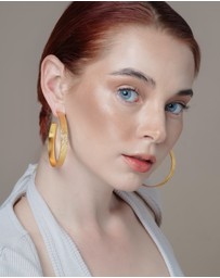 Meshca - Imprint Textured Hoops