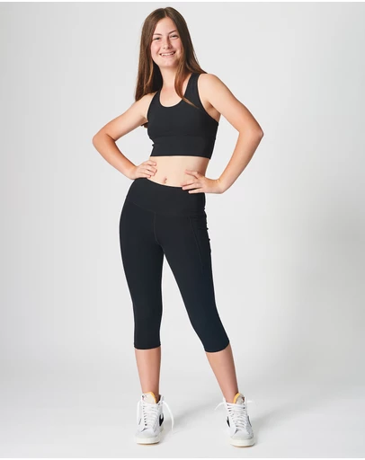 School Active Sports - SAS Active Crop Top and 3/4 Leggings Bundle