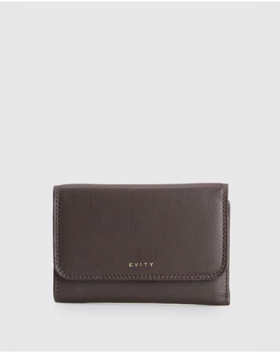 Evity - RFID Daisy Leahter Meadium Wallet
