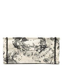 Pre-Loved by Azura Reborn - Pre-Loved Medium Canvas Embroidered Zodiac Toile De Jouy Book Tote
