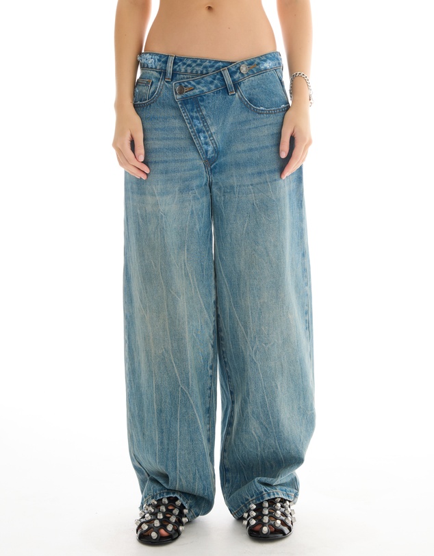 THE TALES - The Tales Cross Over Slouch Denim Jeans