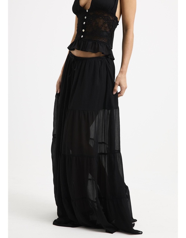 Subtitled - Narissa Ruffle Maxi Skirt