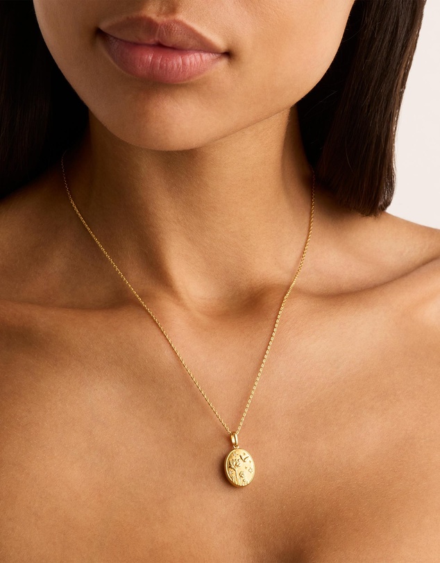 By Charlotte - Gold Everything You Are Is Enough Locket Pendant