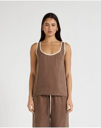 All Fenix - Cupro Contrast Tank