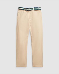 Polo Ralph Lauren - Belted Slim Fit Stretch Twill Pants - Teens