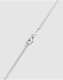 Kuzzoi - ICONIC EXCLUSIVE - Necklace Men's Y-Chain Bar Pendant in 925 Sterling Silver