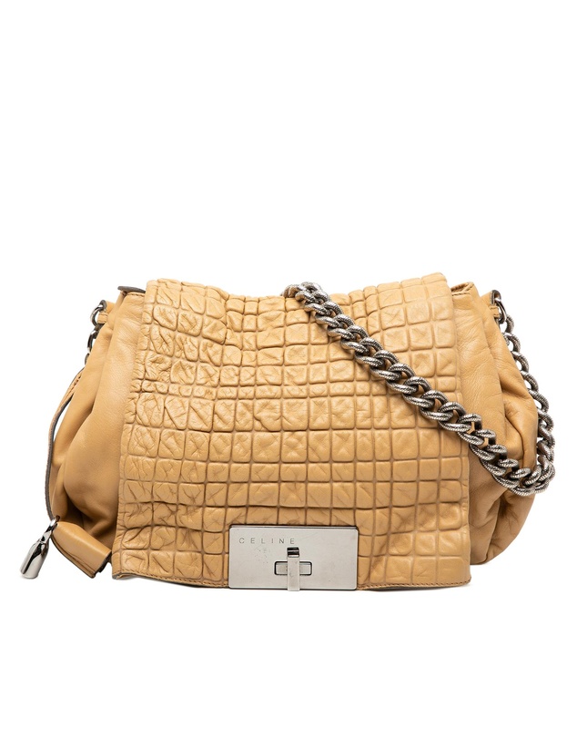 Pre-Loved by Azura Reborn - Pre-Loved Lambskin Watch Me Gauffre Flap Shoulder Bag